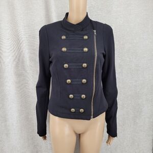 Witchery Women's Black Military Style Jacket Double Breasted